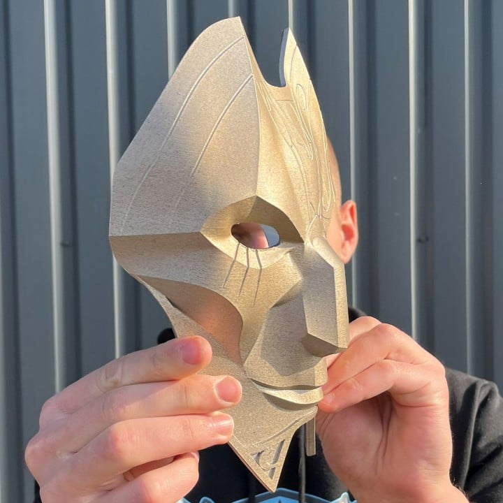 Jhin mask from LOL replica by Blasters4Masters