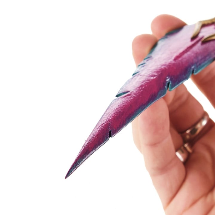 Xayah Feather Dagger Replica Prop From League Of Legends By Blasters4Masters 2