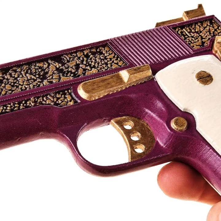 Joker Gun Colt Gold Cup Trophy Replica Prop By Blasters4Masters 6