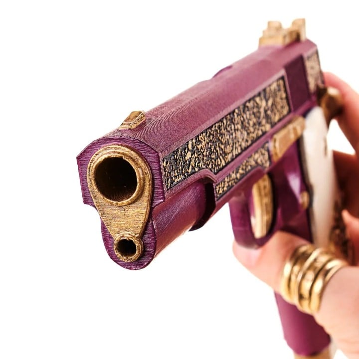 Joker Gun Colt Gold Cup Trophy Replica Prop By Blasters4Masters 8