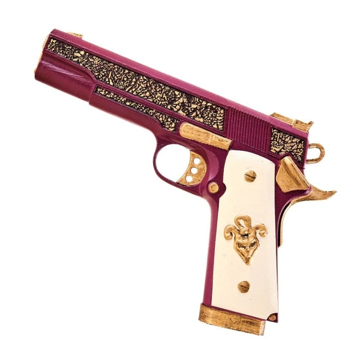 Joker Gun Colt Gold Cup Trophy Replica Prop By Blasters4Masters 9