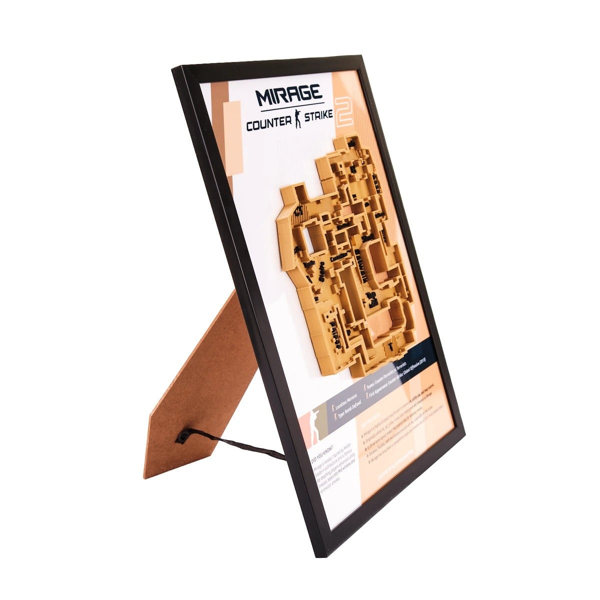 Mirage Map 3D Plaque Replica Prop From Counter Strike 2 By Blasters4Masters 1
