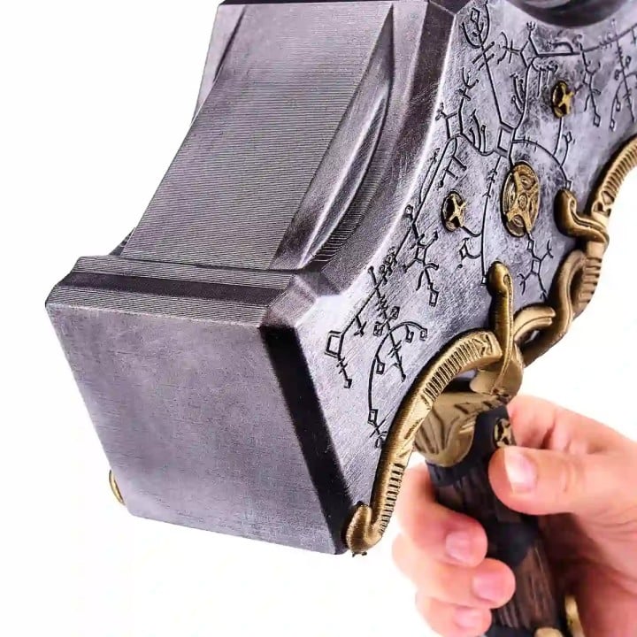 Mjolnir Hammer Replica Prop From God Of War By Blasters4Masters 4