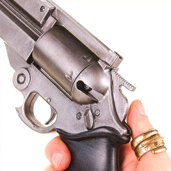 AGL Arms .45 Long Colt – Vash The Stampede Revolver TUNGSTEN Replica Prop From Trigun By Blasters4Masters 4