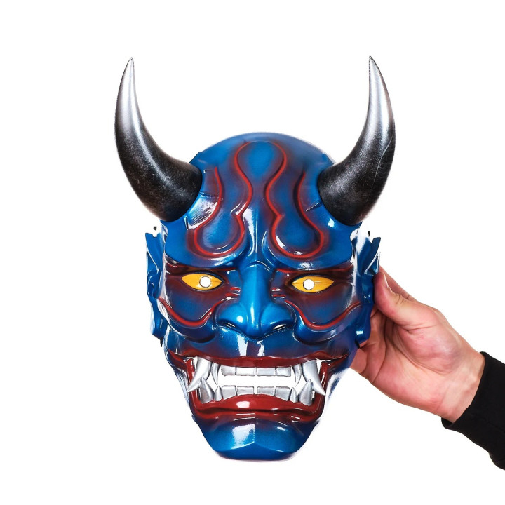 Blue Devil Oni Mask Replica Prop By Blasters4Masters 4