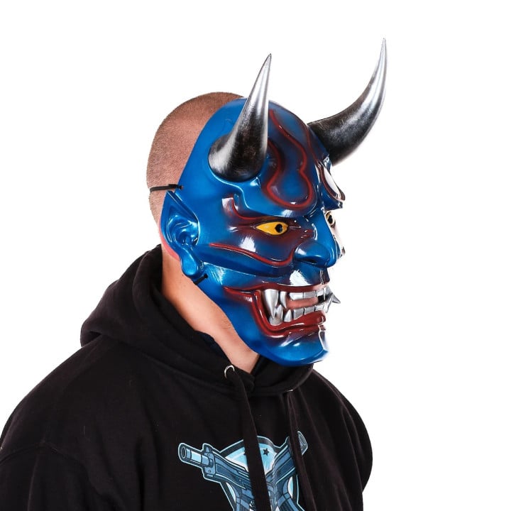 Blue Devil Oni Mask Replica Prop By Blasters4Masters 3
