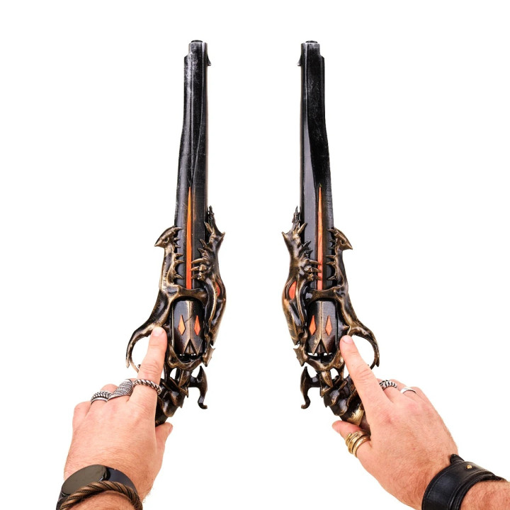 The Hounds Corrupted Skin Replica Prop From Metal Hellsinger By Blasters4Masters 10