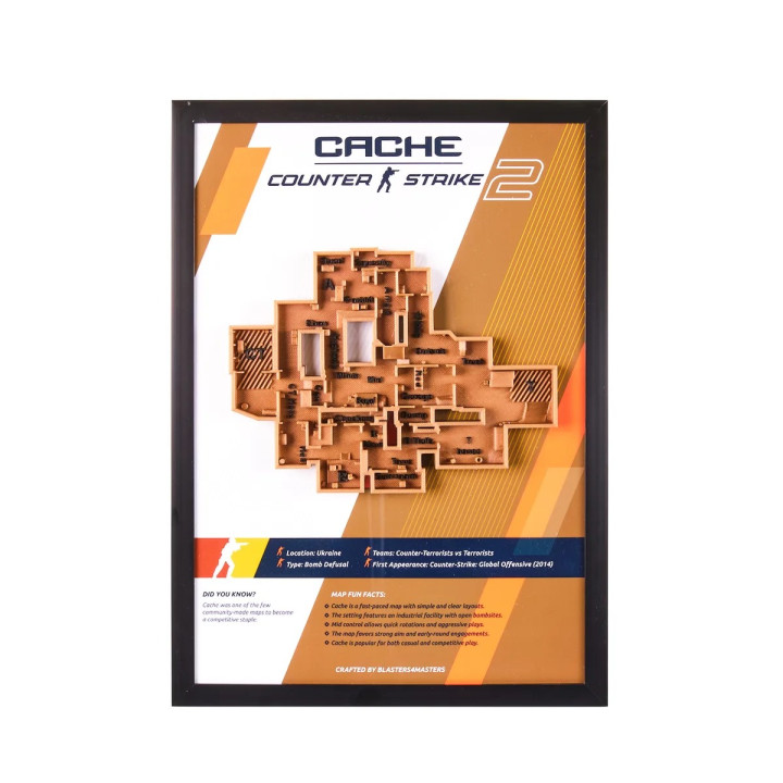 Cache 3D Map Plaque - Counter-Strike 2