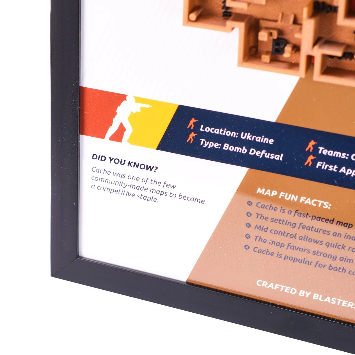 Cache Map 3D Plaque Replica Prop From Counter Strike 2 By Blasters4Masters 5