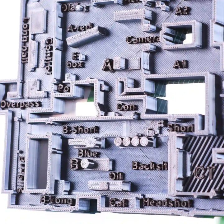Train Map 3D Plaque Replica Prop From Counter Strike 2 By Blasters4Masters 5
