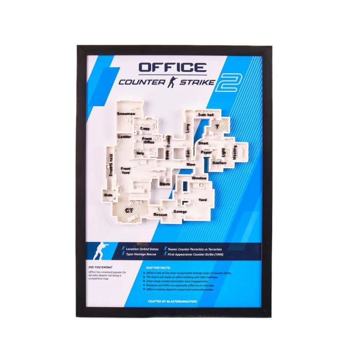 Office 3D Map Plaque - Counter-Strike 2