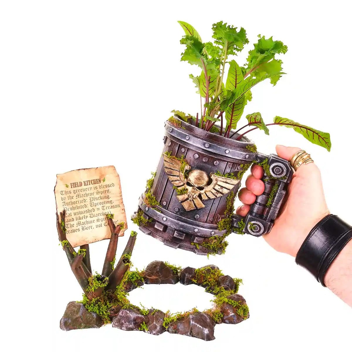 Warhammer Cup Flower Pot Replica Prop From Warhammer 40K By Blasters4Masters 6