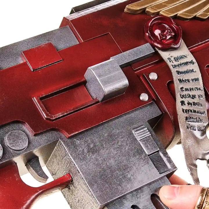 Black Templars Outriders Brother Valtus Red Bolter Replica Prop From Warhammer 40K By Blasters4Masters 5
