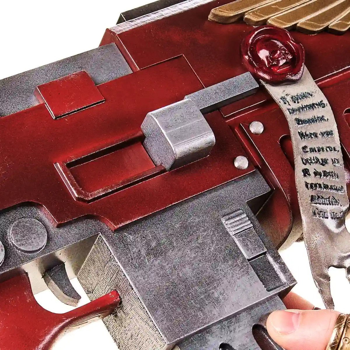 Black Templars Outriders Brother Valtus Red Bolter Replica Prop From Warhammer 40K By Blasters4Masters 5