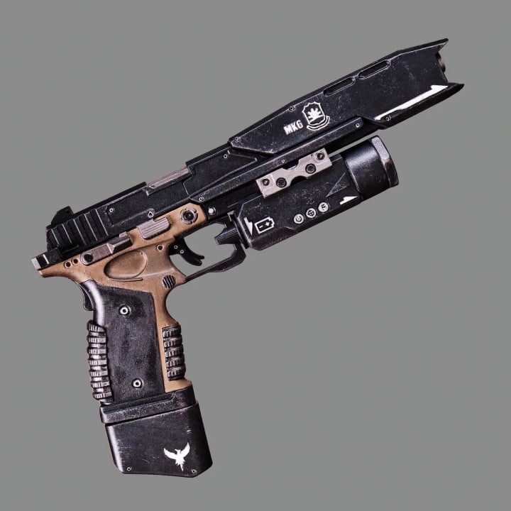 Smart Pistol MK6 Premium Edition Replica Prop From Titanfall 2 By Blasters4Masters 12