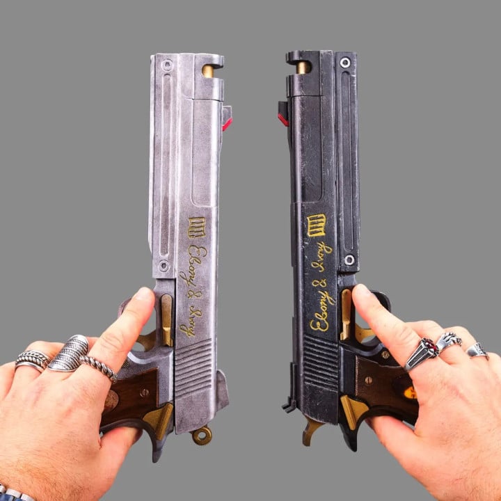 Ebony Ivory PREMIUM Replica Prop From Devil May Cry By Blasters4Masters 25