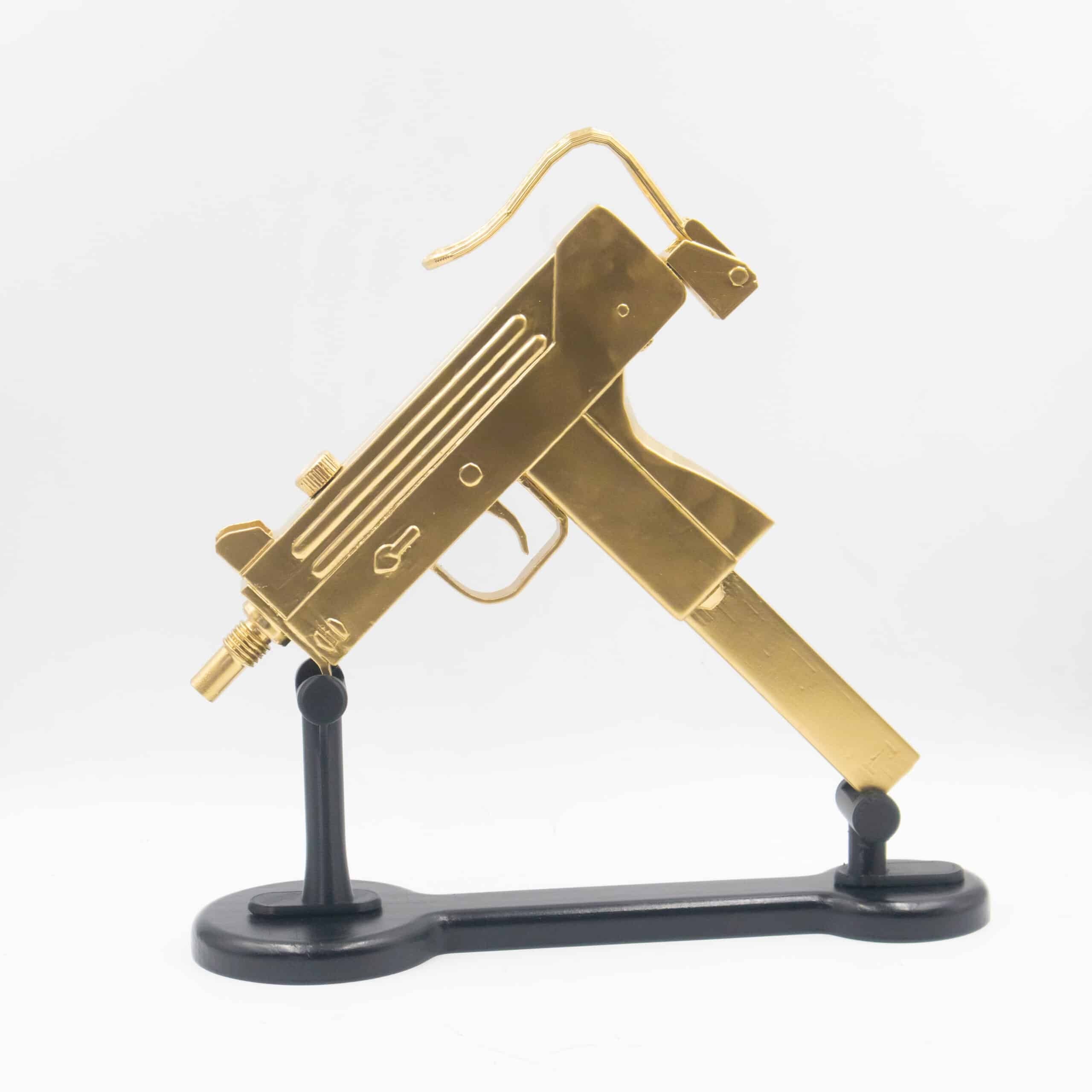 Golden uzi prop replica 5
