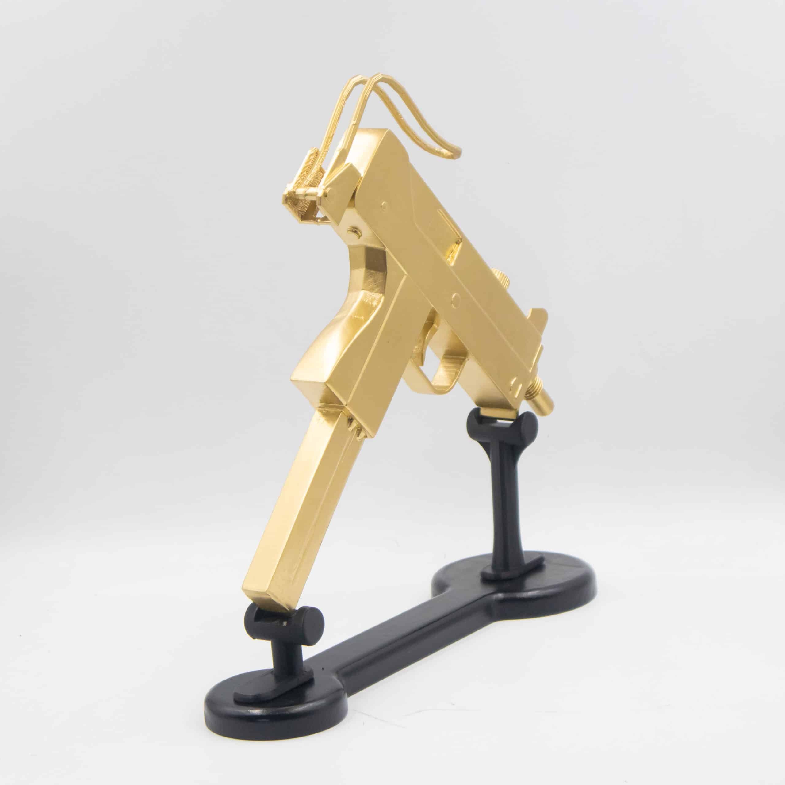 Golden uzi prop replica 7