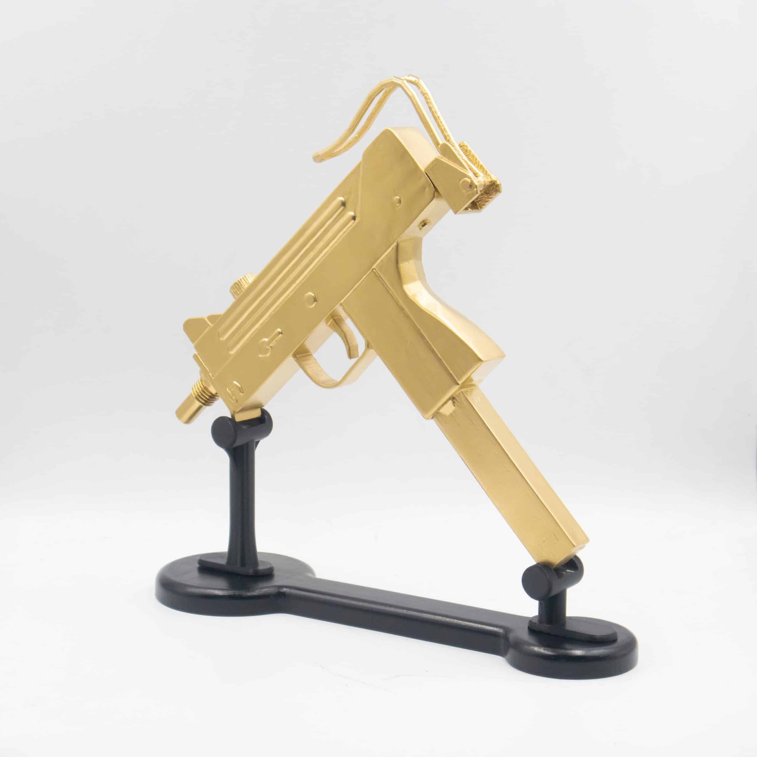 Golden uzi prop replica 6
