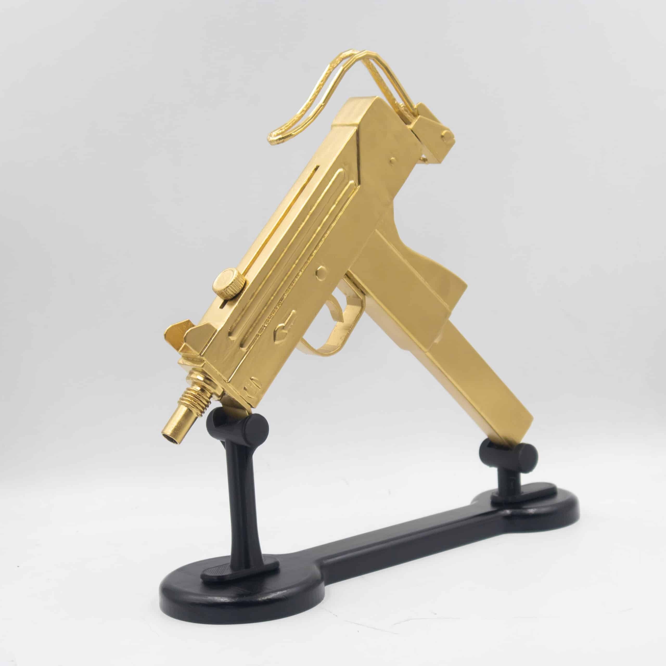 Golden uzi prop replica 4
