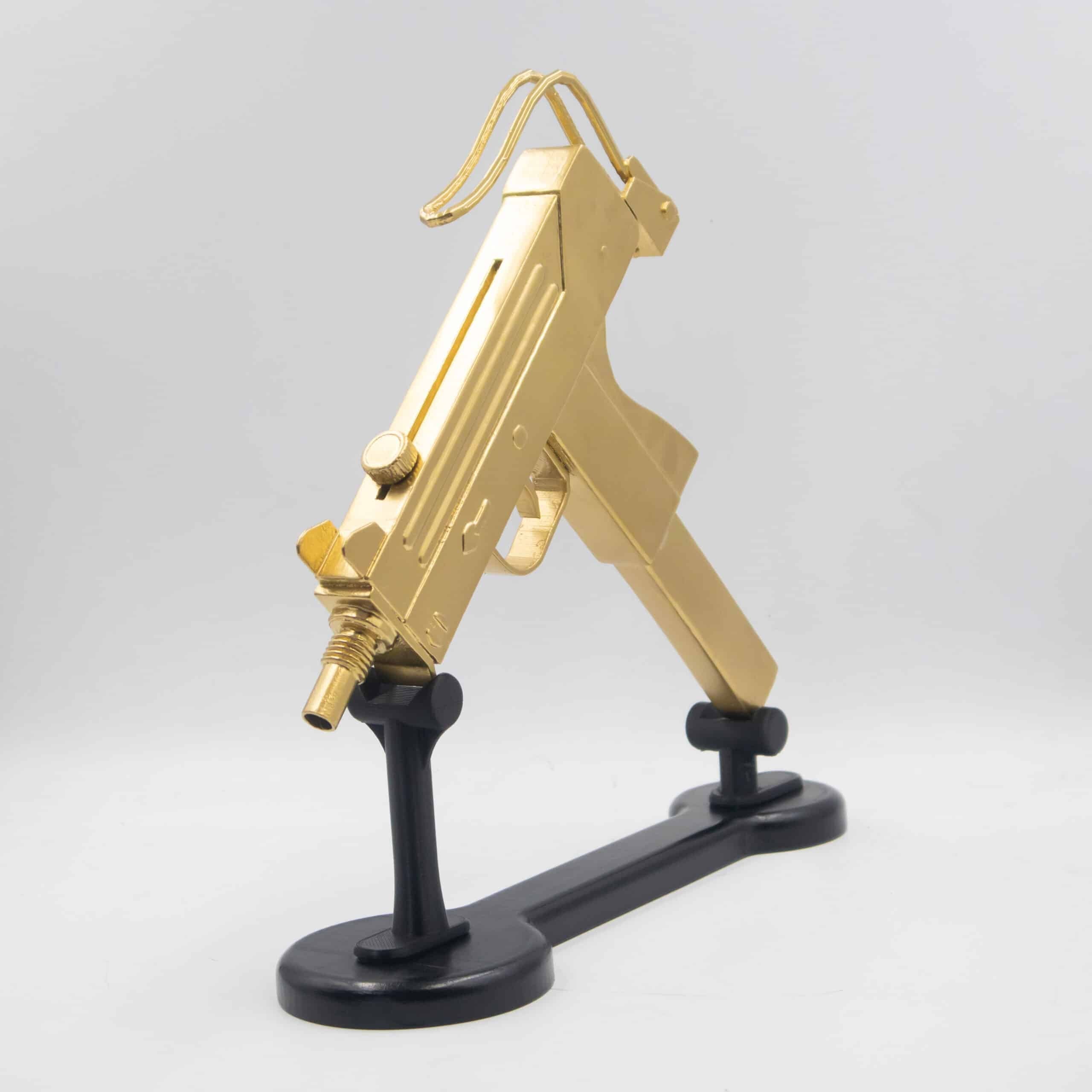 Golden uzi prop replica 3
