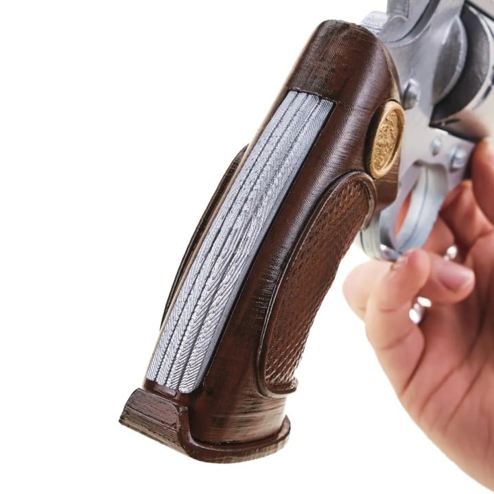 Silver Serpent Barrys 44 Magnum Replica Prop From Resident Evil By Blasters4Masters 8