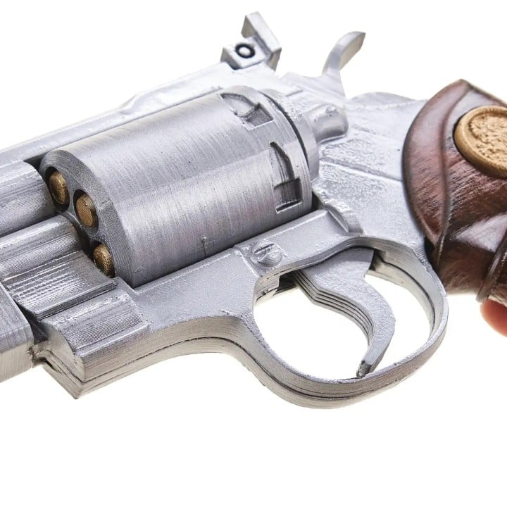 Silver Serpent Barrys 44 Magnum Replica Prop From Resident Evil By Blasters4Masters 3