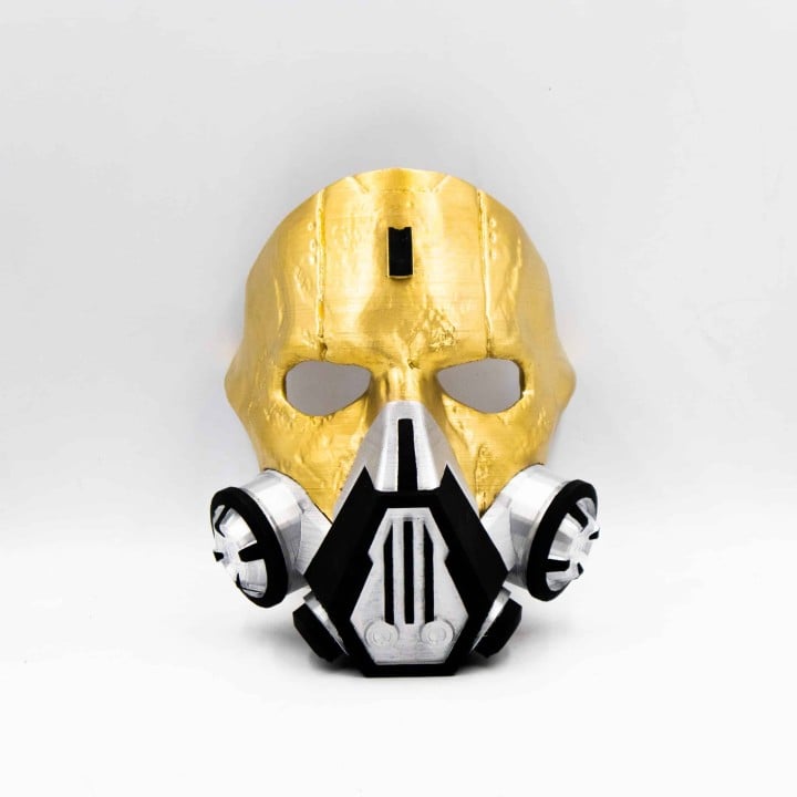 Caustic Blackheart Mask apex legends prop replica cosplay 1