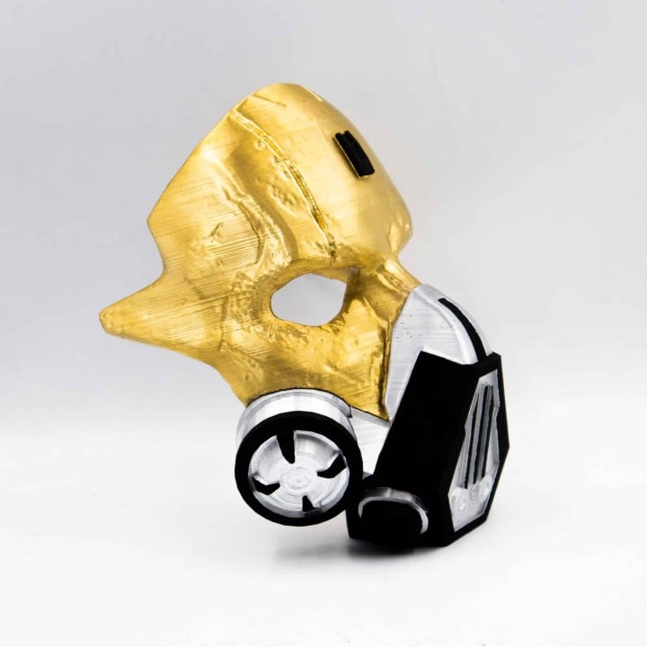 Caustic Blackheart Mask apex legends prop replica cosplay 3
