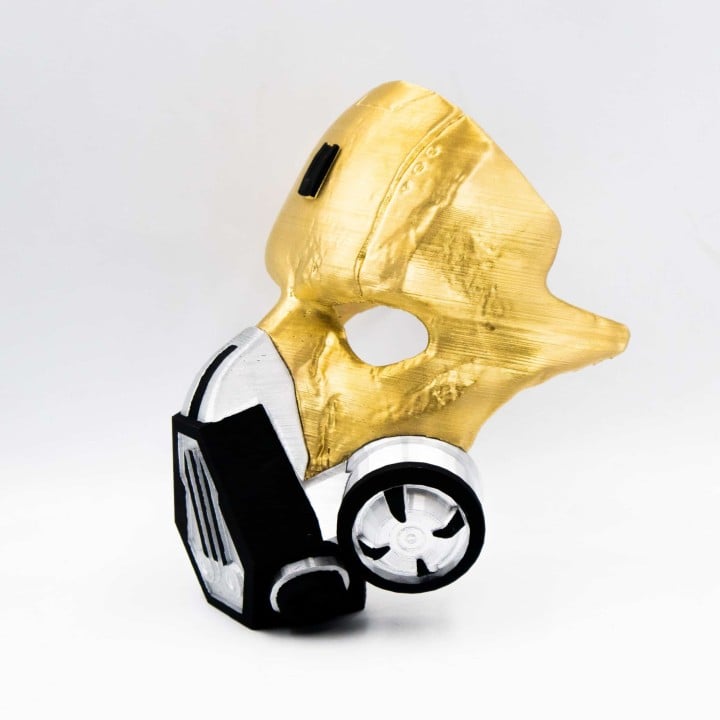 Caustic Blackheart Mask apex legends prop replica cosplay 2