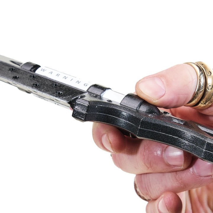 Blue Fang Knife Replica Prop From Cyberpunk 2077 By Blasters4Masters 7