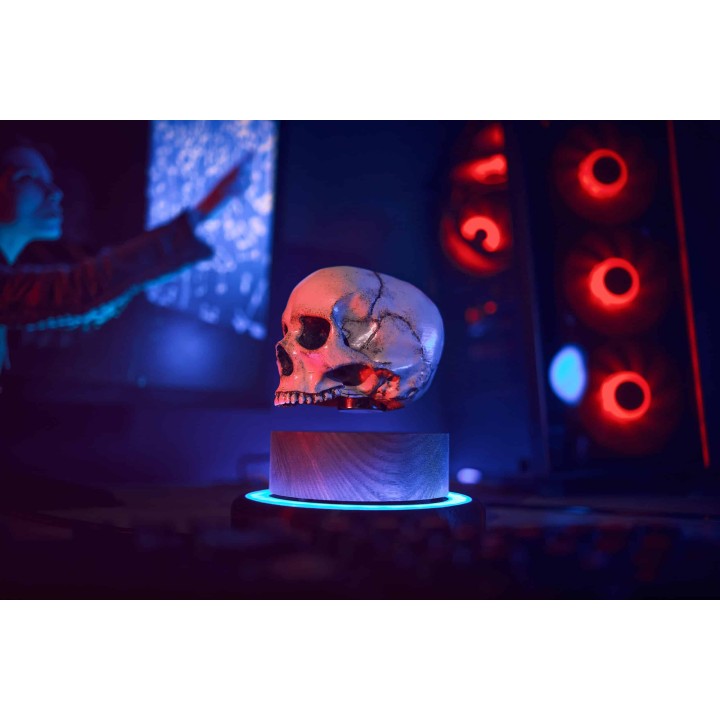 Floating skull levitating hovering home decor 1