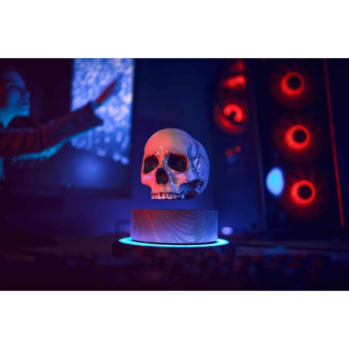 Floating skull levitating hovering home decor 3
