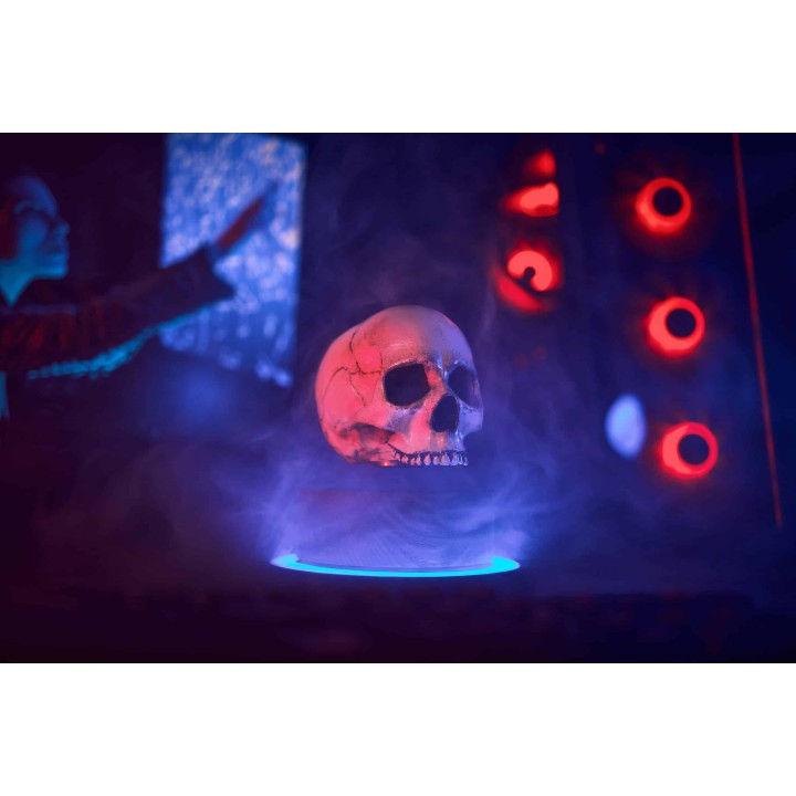 Floating skull levitating hovering home decor 4