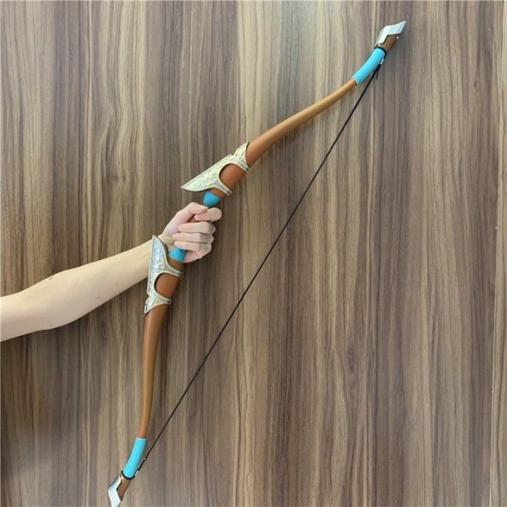 Beautiful Bow and optional Shield replicas inspired by The Legend of Zelda, handcrafted from safe PU rubber, perfect for cosplay