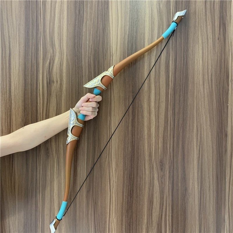 Beautiful Bow and optional Shield replicas inspired by The Legend of Zelda, handcrafted from safe PU rubber, perfect for cosplay