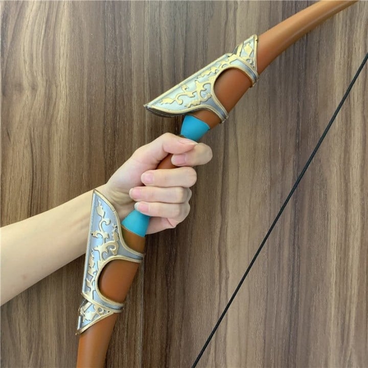 Beautiful Bow and optional Shield replicas inspired by The Legend of Zelda, handcrafted from safe PU rubber, perfect for cosplay