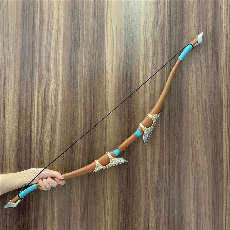Beautiful Bow and optional Shield replicas inspired by The Legend of Zelda, handcrafted from safe PU rubber, perfect for cosplay