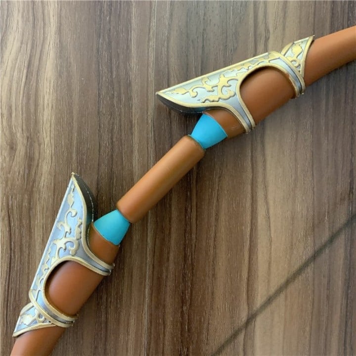 Beautiful Bow and optional Shield replicas inspired by The Legend of Zelda, handcrafted from safe PU rubber, perfect for cosplay