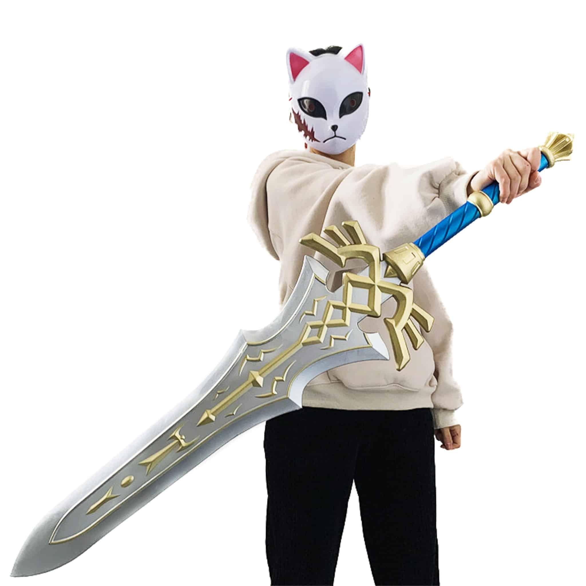 Elegant Royal Broadsword replica inspired by The Legend of Zelda, handcrafted from safe PU rubber, perfect for cosplay or gaming