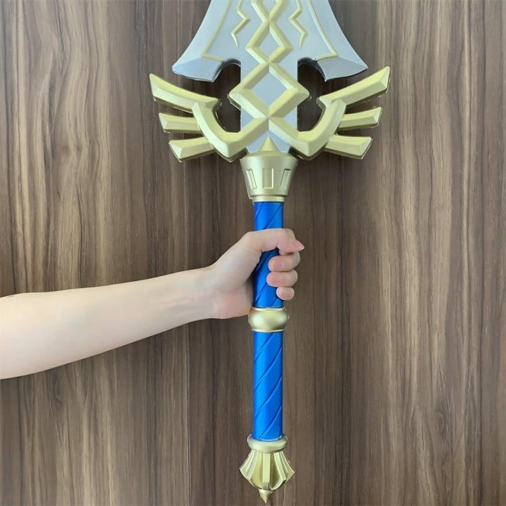 Elegant Royal Broadsword replica inspired by The Legend of Zelda, handcrafted from safe PU rubber, perfect for cosplay or gaming