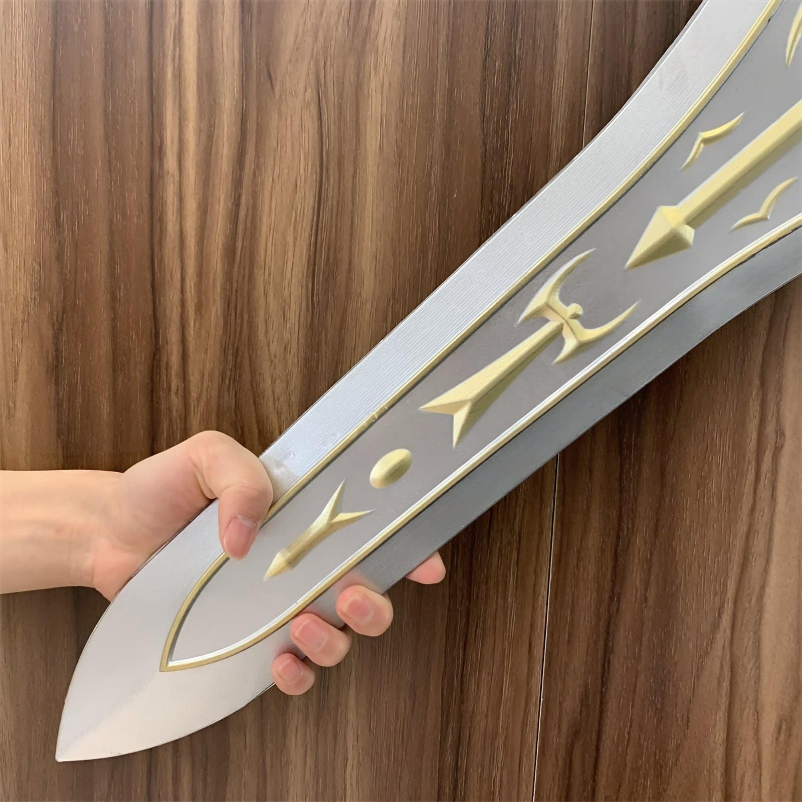 Elegant Royal Broadsword replica inspired by The Legend of Zelda, handcrafted from safe PU rubber, perfect for cosplay or gaming