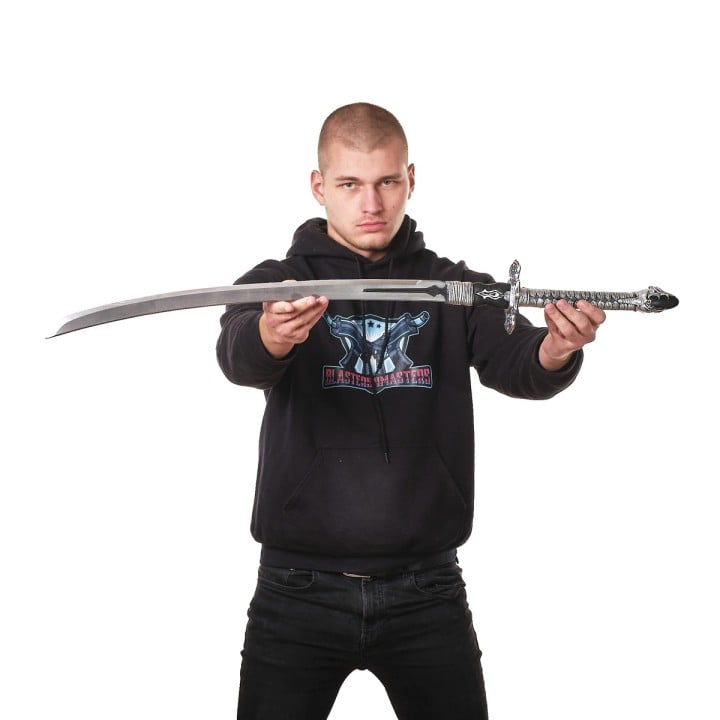 Automata 2Bs Virtuous Contract Katana Silver Replica Prop From NieR By Blasters4Masters 3