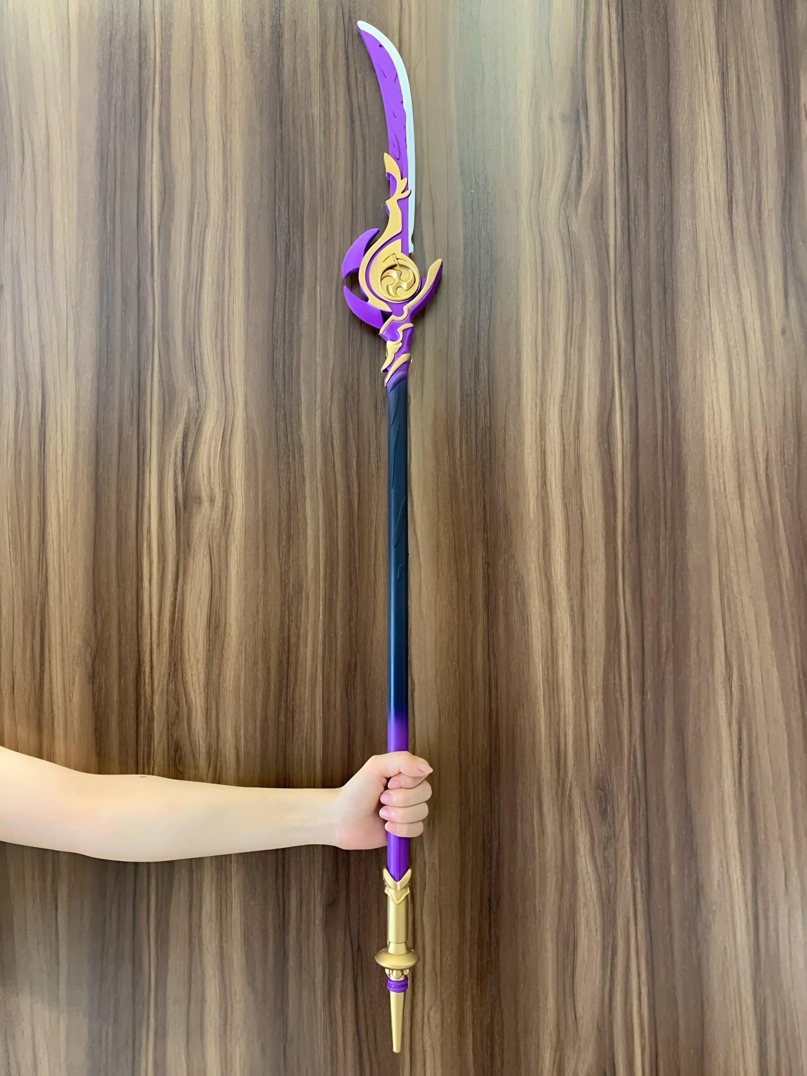 Stunning Engulfing Lightning replica inspired by Genshin Impact, handcrafted from safe PU rubber