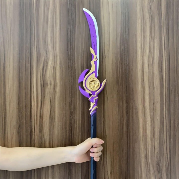 Stunning Engulfing Lightning replica inspired by Genshin Impact, handcrafted from safe PU rubber