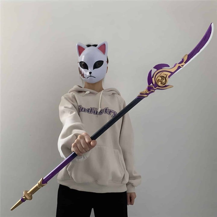 Stunning Engulfing Lightning replica inspired by Genshin Impact, handcrafted from safe PU rubber
