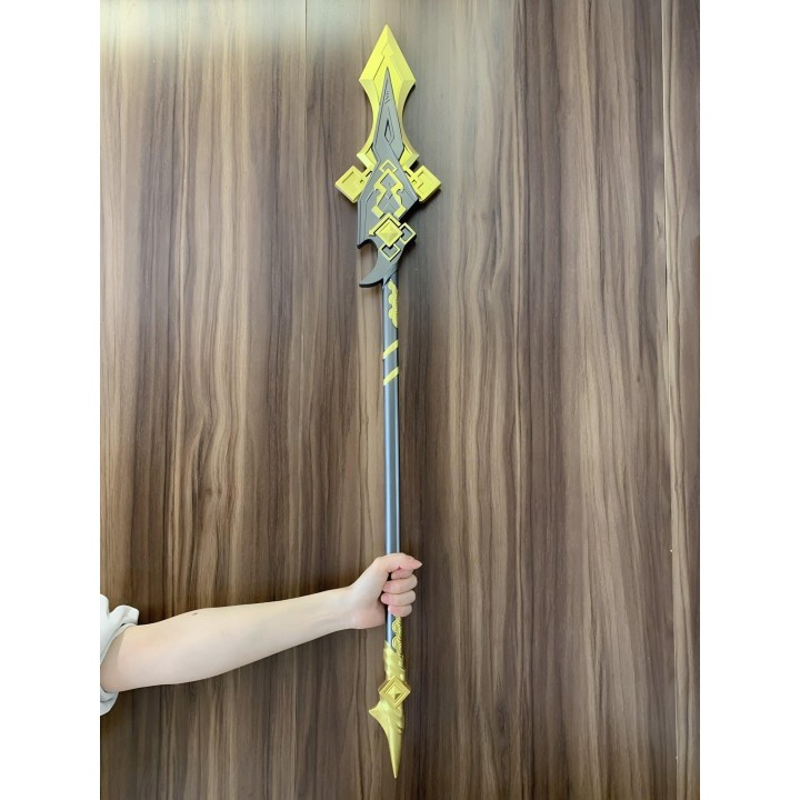 Stunning Vortex Vanquisher replica inspired by Genshin Impact, handcrafted from safe PU rubber