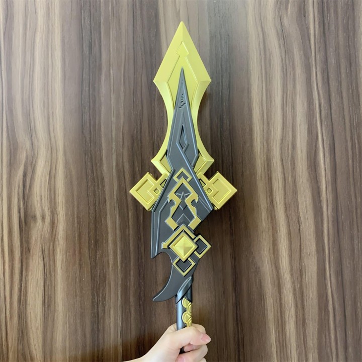 Stunning Vortex Vanquisher replica inspired by Genshin Impact, handcrafted from safe PU rubber