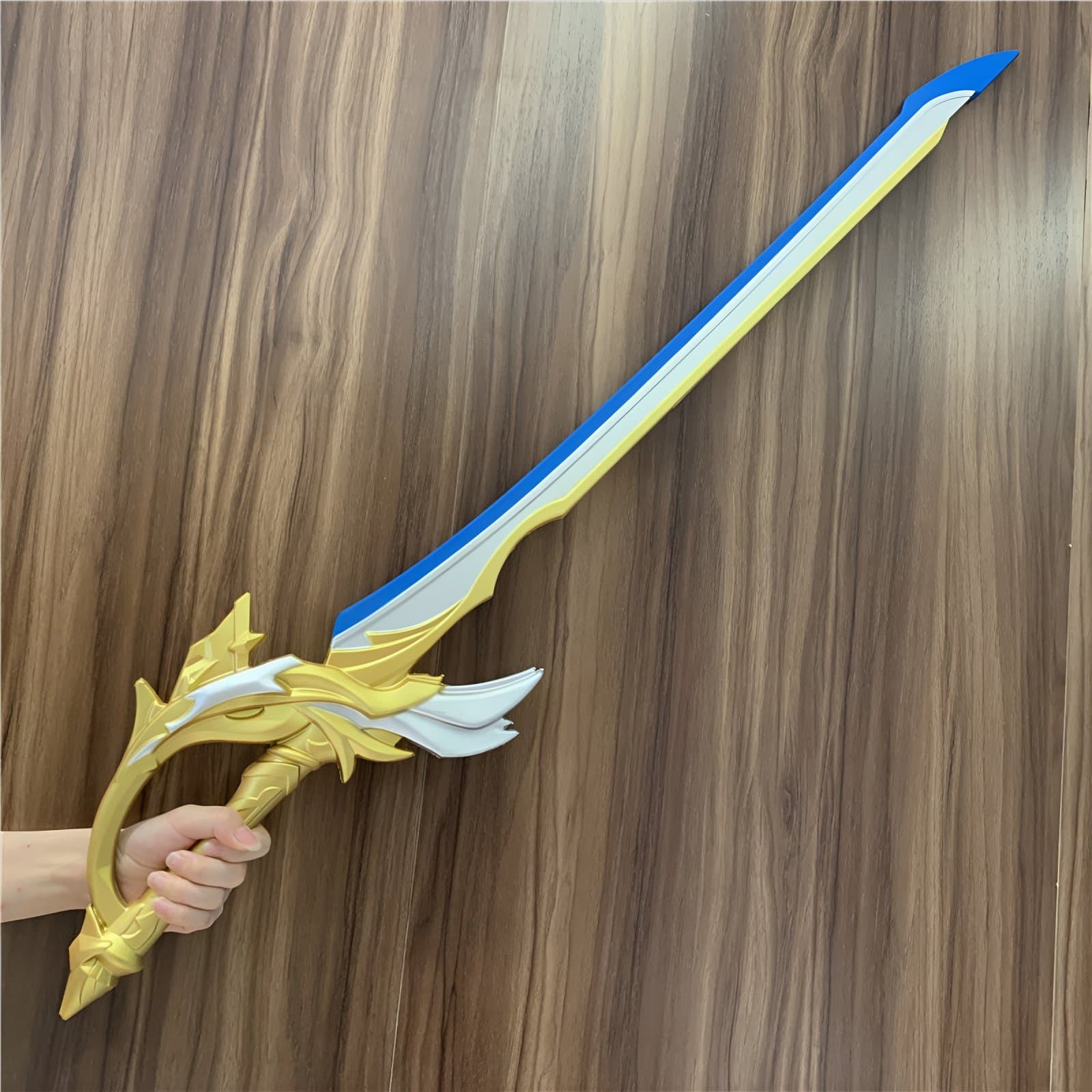 Stunning Aquila Favonia Sword replica inspired by Genshin Impact, made from safe PU rubber