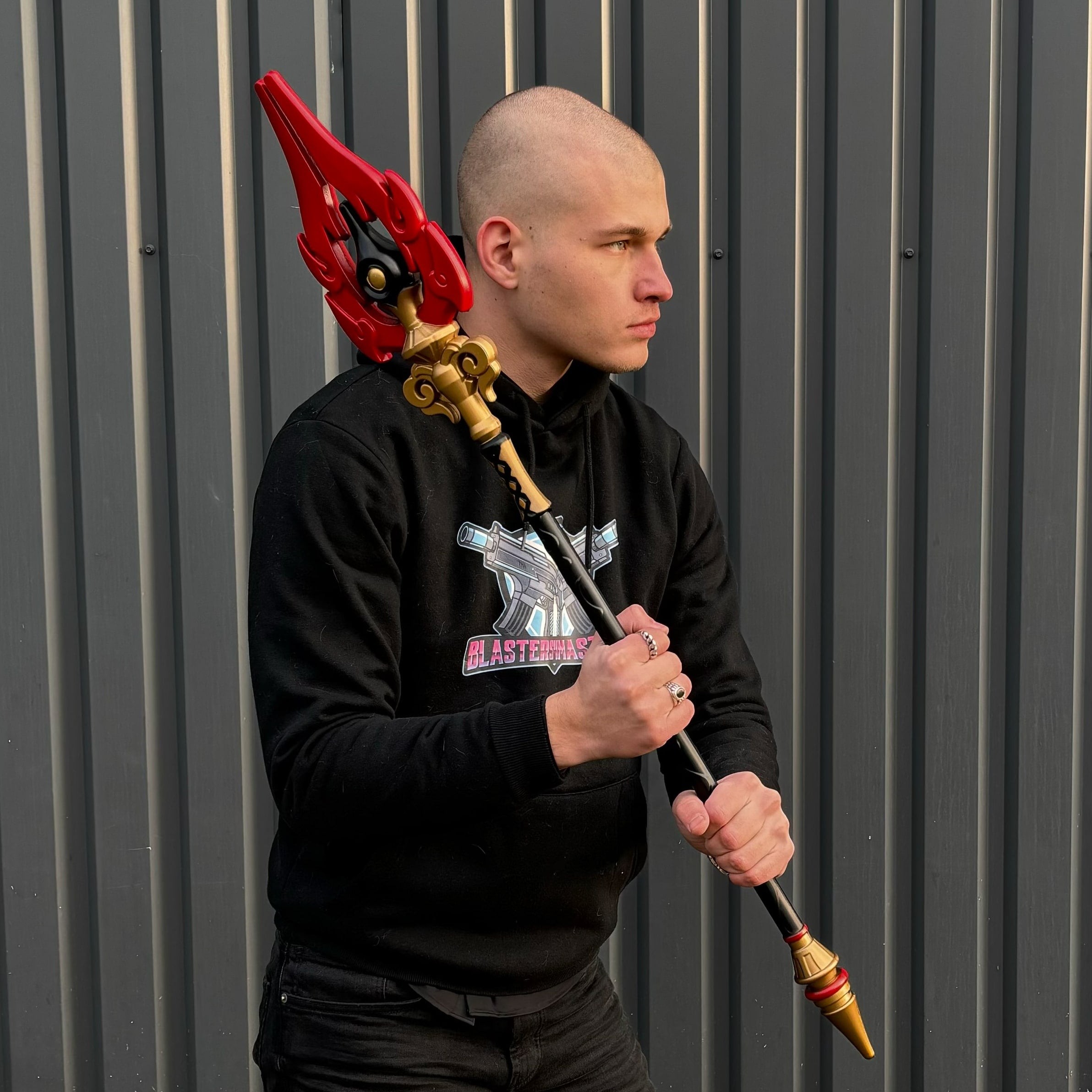 Staff of Homa Genshin Inpact prop replica by blasters4masters